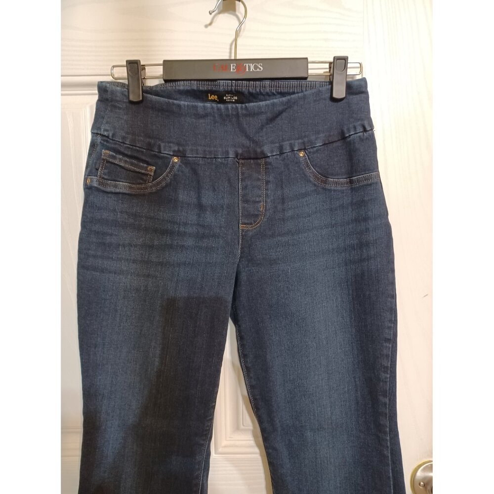 CUSTOM ORDER 2 Pair Women Lee Slim Leg Slim Fit Mid Rise Sculpting Jeans 8 SHORT - Picture 3 of 9
